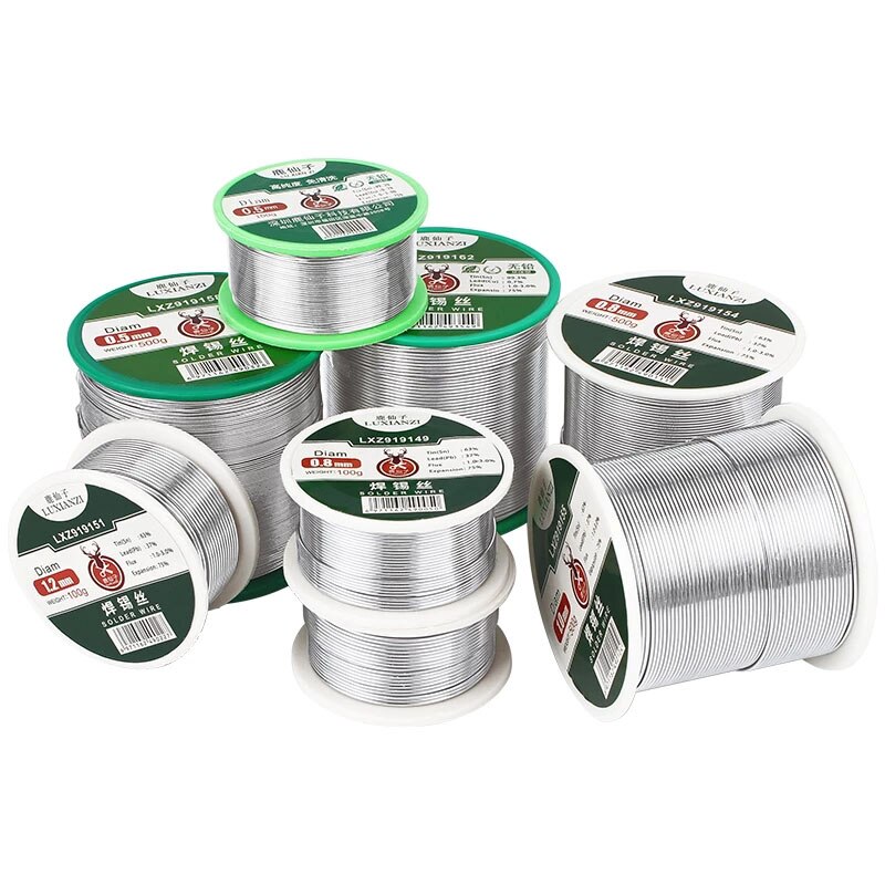 LUXIANZI Soldering Tin Wire Lead Free/Lead Solder Wire 63/37 99.3/0.7 High Purity Tin for Soldering Rosin Core 50/100g No-Clean