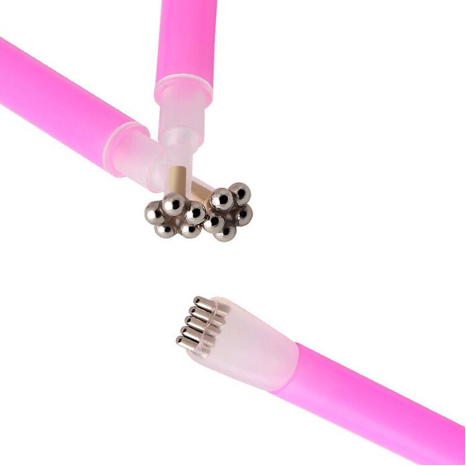 1PC Dubbele Hoofden Tweekoppige Bloem Magnetische Pennen Voor DIY Nail Art Magic Stick 3D Katten Ogen UV gel Polish Brush Acryl Gereedschap