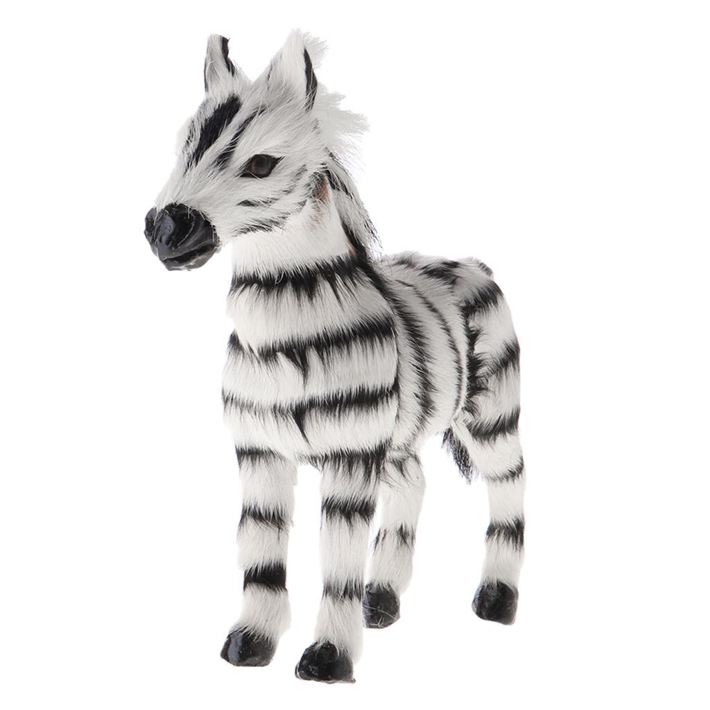 Statue zèbre réaliste de 6.9 pouces, jouet éducatif de Simulation d&#39;animaux sauvages pour enfants, d&#39;anniversaire