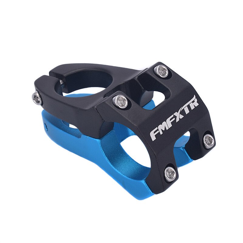 Vástago de manillar de bicicleta Enduro de alta resistencia ligero 31,8mm * 45mm CNC vástago mecanizado para bicicleta de montaña XC AM MTB: Black and blue