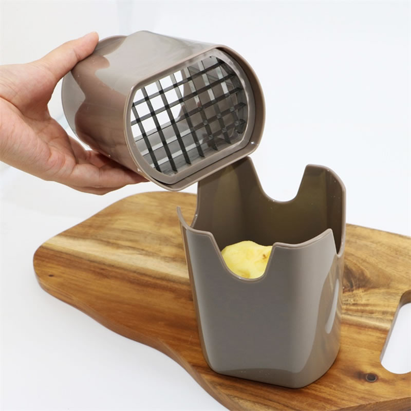 QueenTime Grid Blade French Fries Slicer Potato Carrot Cube Cutter Manual Garlic Presses Fruit Vegetable Tools Kitchen Gadgets