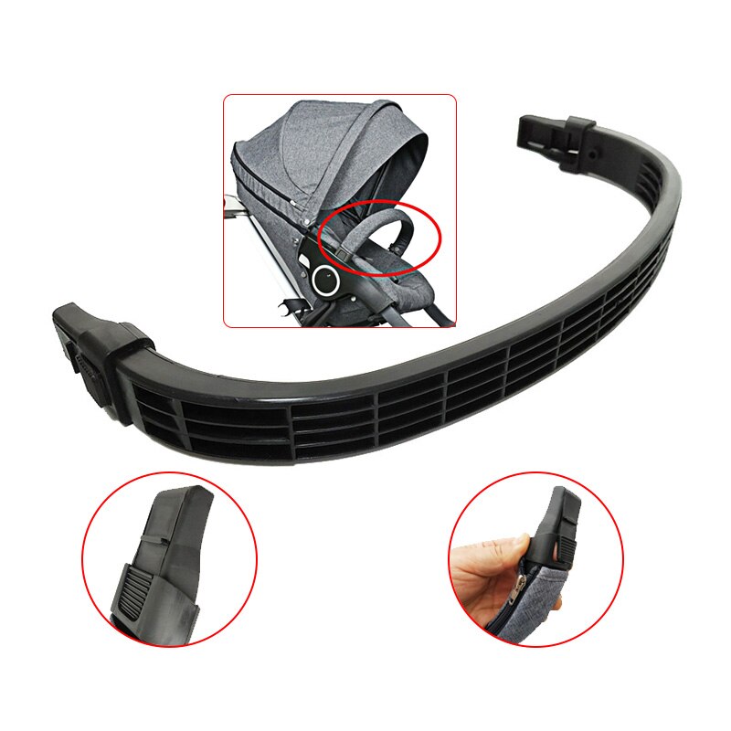 Stroller bumper bar kompatibel med dsland-serien och stokke xplory  v3 v4 -serien vagn tillbehör med dragkedja