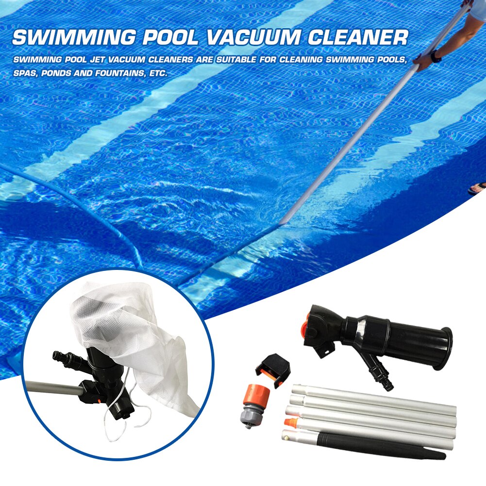 Portable Scraper Swimming Pool Pond Fountain Jet Vacuum Cleaner Outdoor Swimming Pool Cleaning Accessaries Supplies
