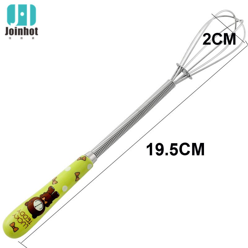 1 PC lovely mini Egg beater stainless steel manual egg beater coffee stirrer butter stirrer kitchen accessories cooking tools