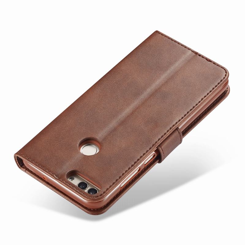 Case For Huawei P Smart Cover Case Magnetic Flip Luxury Vintage Plain Wallet Leather Phone bag For Huawey Psmart Coque