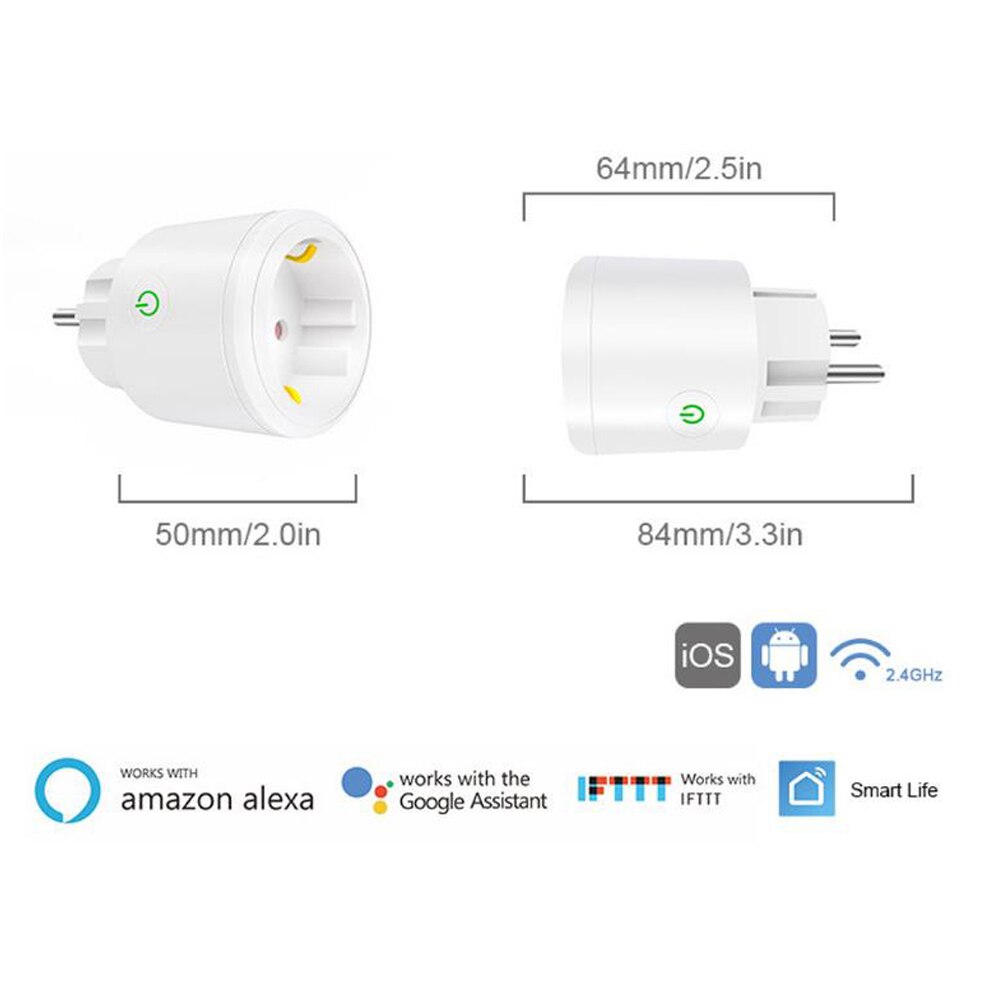 Wireless Smart Socket 2.4G WIFI Home kit Siri IOS Apple Compatible Power Socket EU Plug Outlet 15A AC 90-250V wi fi WIFI socket