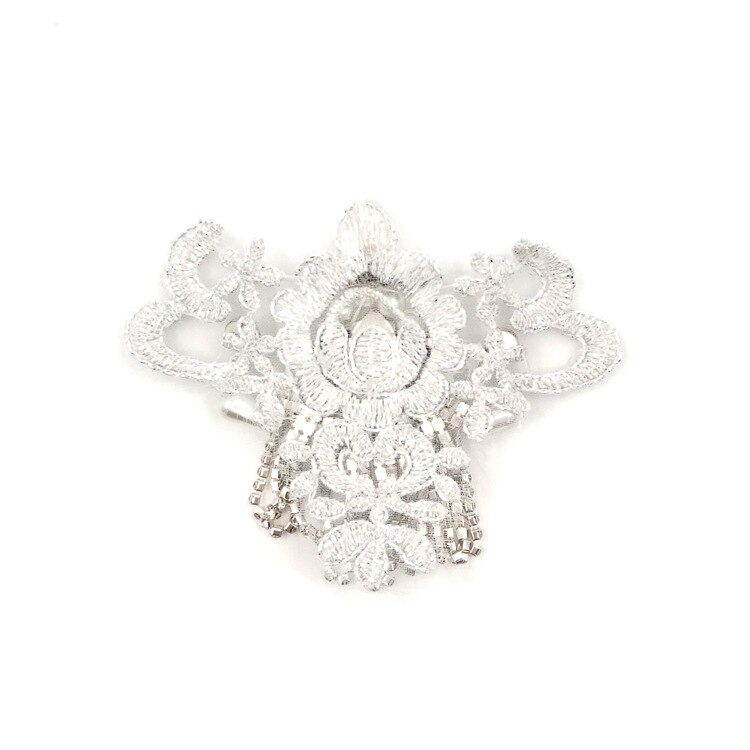 1 stk kæde brude bryllupsfest sko tilbehør til høje hæle sandaler støvler diy manual rhinestone dekorationer sko & #39 ;s blomst