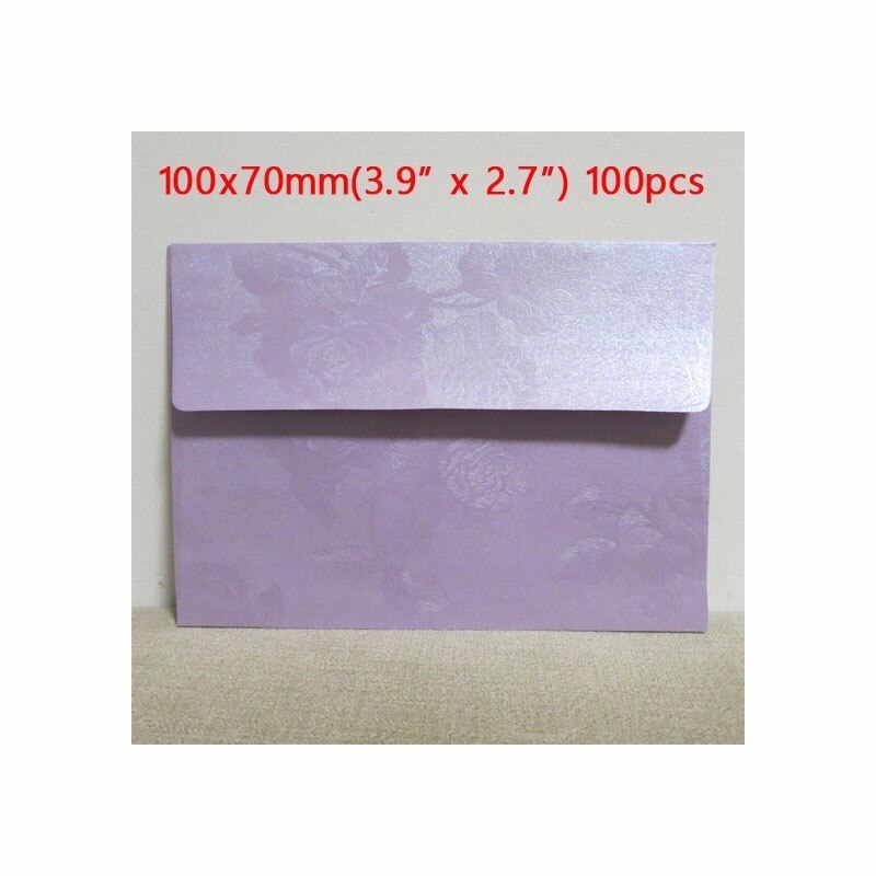 White Floral Embossed Envelope Invitation Envelopes