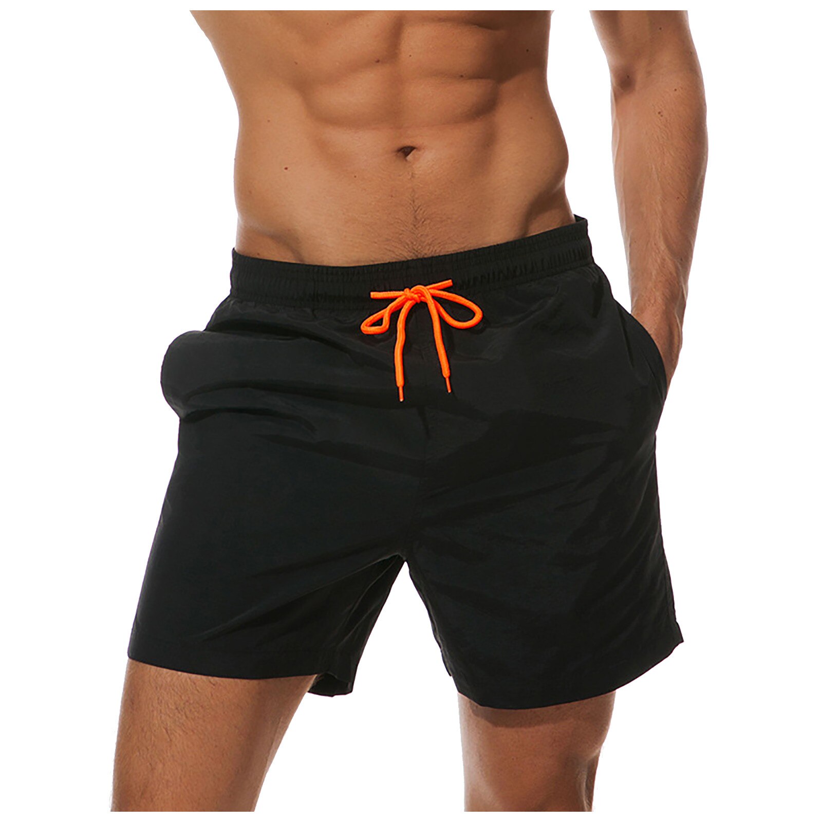 2021 calções masculinos verão de secagem rápida confortável beachwear calções masculinos plus size cor sólida natação curto beachwear praia shorts