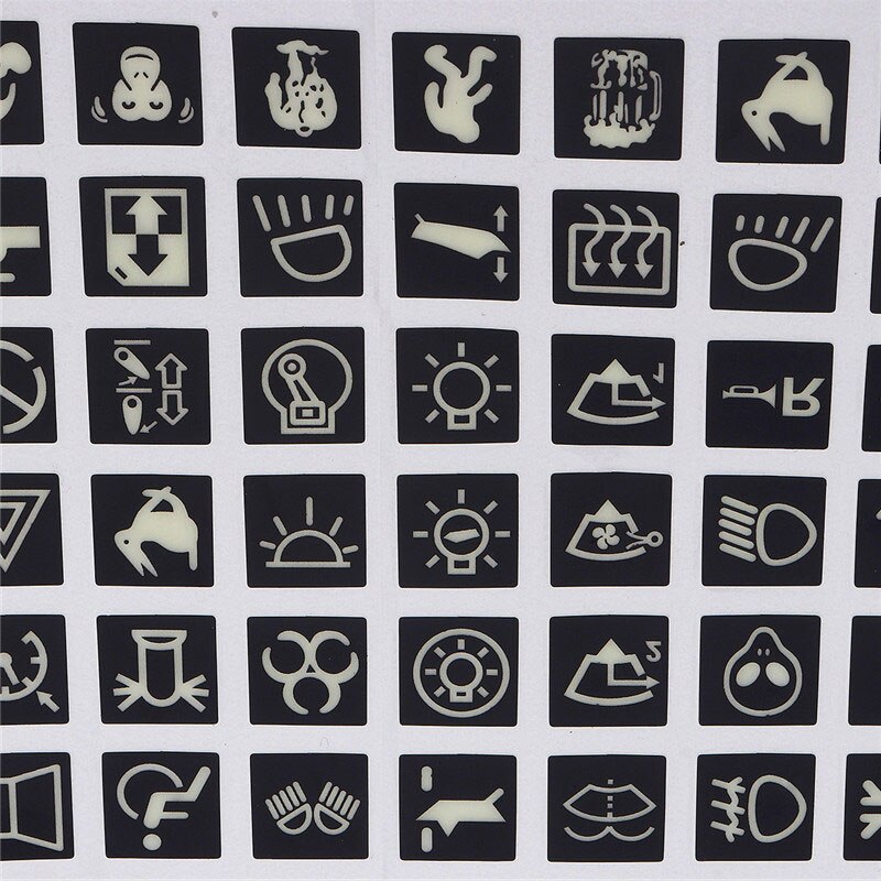 Rocker Switch Label Decal Circuit Panel Lichtgevende Sticker Voor Auto Marine Boot Truck Instrument Schakelaars Relais Decor Sticker