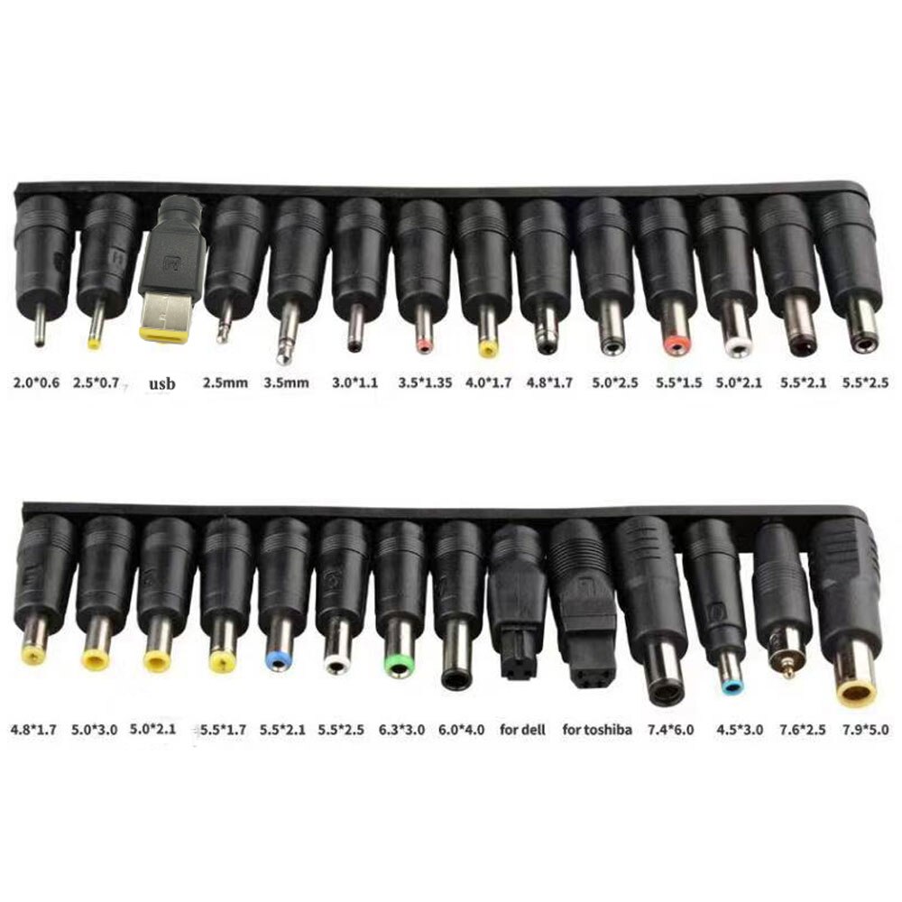 28 Pcs Universele Laptop Dc Power Supply Adapter Connector Plug Dc Jack Lader Connector Laptop Adapter Conversie Hoofd