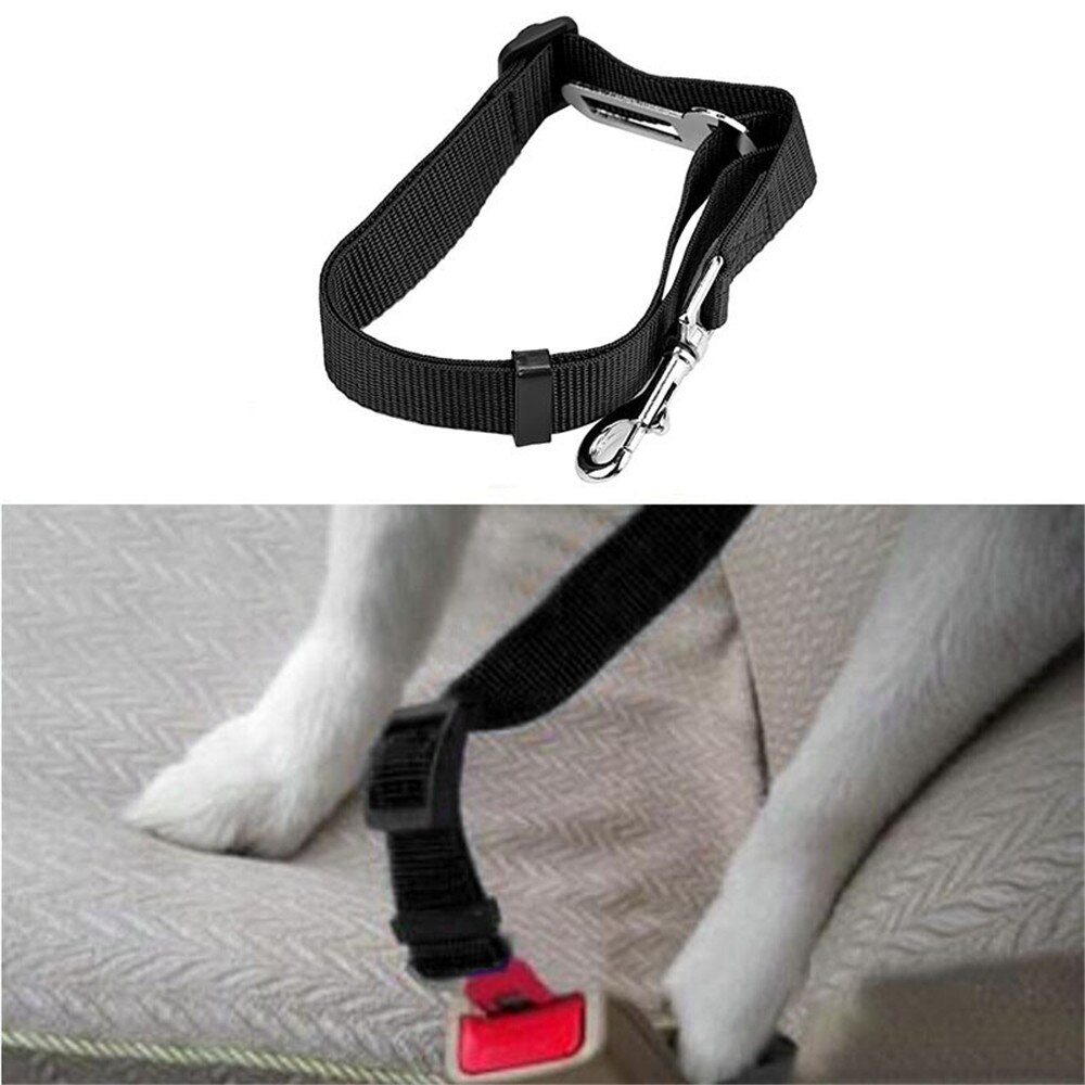 Vehículo para cinturón de seguridad de coche cinturón de seguridad arnés plomo Clip Gato perro seguridad tela de Nylon perro y gato seguro sentarse ajustable @ 01
