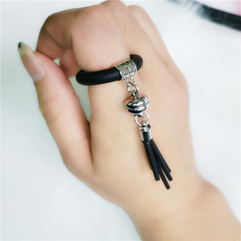 UKEBAY Tassel Jewelry Rings Women Luxury Rings Bohemia Wedding Accessories Rubber Meterial Ring