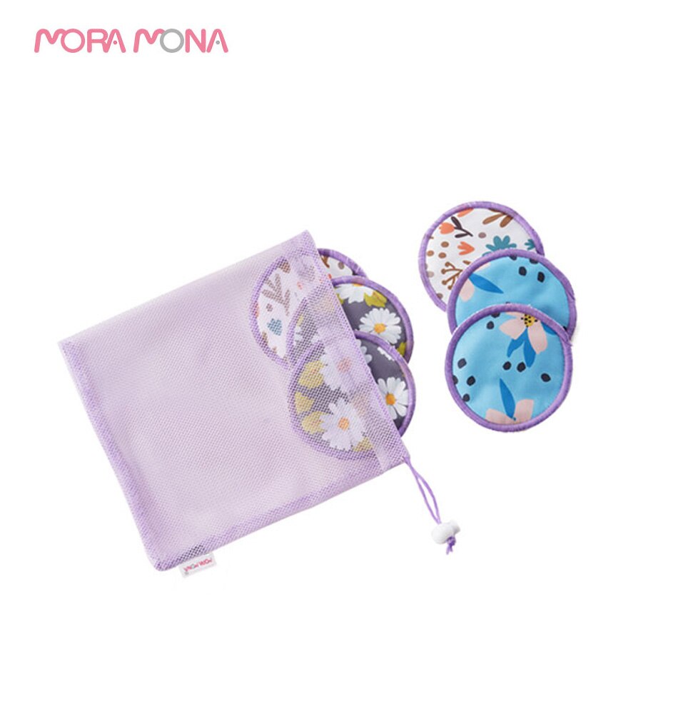 Mora Mona Wasbare Zoogcompressen Nieuw Ontworpen Super Absorberende 10 Cm Borstvoeding Pads Waterdicht Pul Print Verpleging Pads