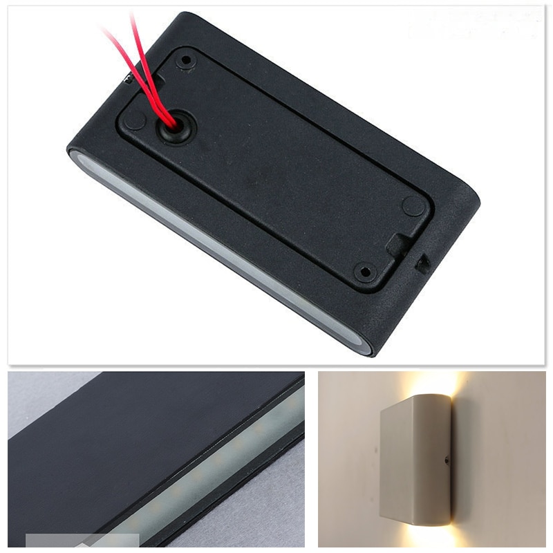 Moderne vandtæt udendørs 18w led væglampe  ip65 aluminium op og ned væglampe have veranda sconce lys 110v 220v zbw 0011