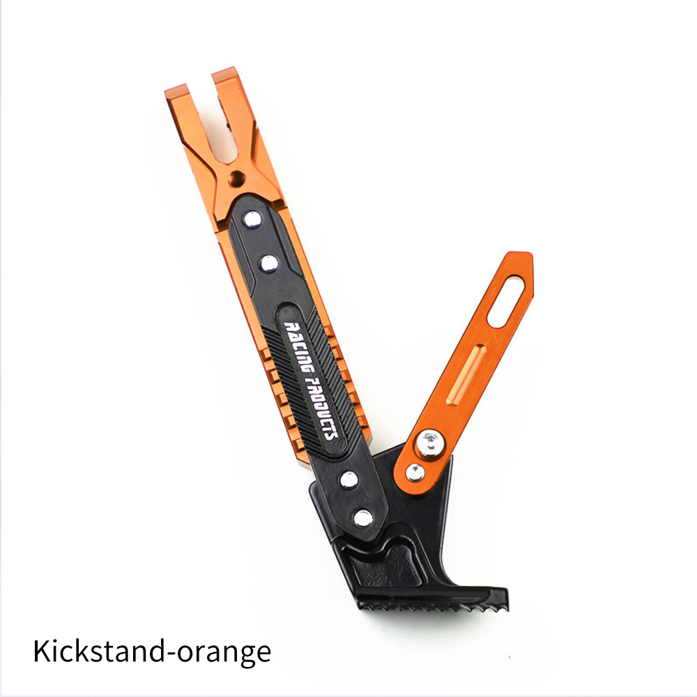Neue Motorrad Tritte tand Park trete Stand Halterung Fuß Seite Stütze Krücken Halfter Schmutz Fahrrad Motorrad Zubehör Universal-: Kakifarbig
