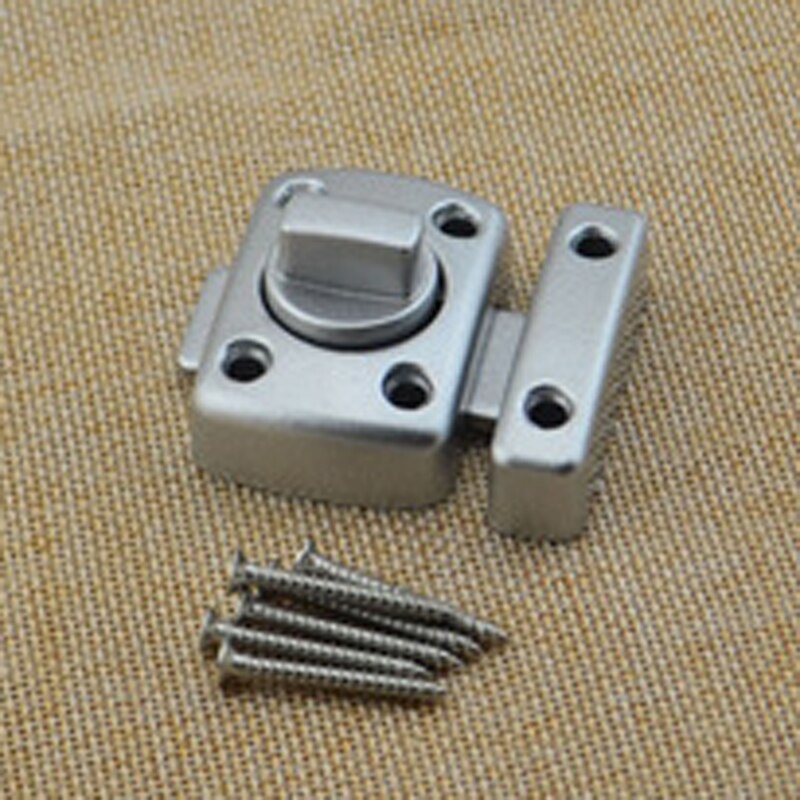 Universal Door Latch Gate Latch Security Sliding Door Lock Door Bolt Zinc Alloy With Screws Latch: Brushed