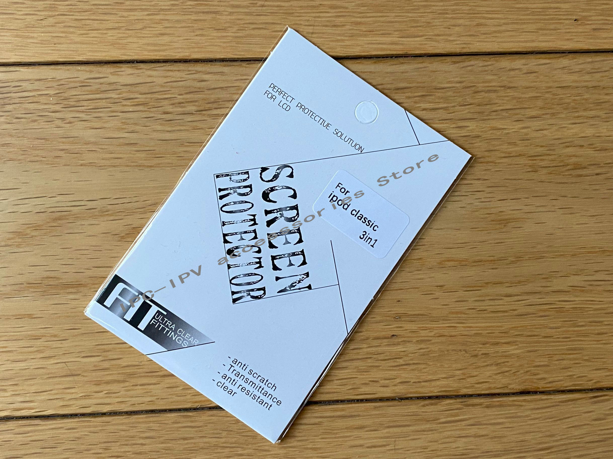 Crystal shell pc ipod classic hårt fodral för 6th 80gb 6.5th 120gb 7th 160gb och genomskinligt skärmskydd, skyddsfilm