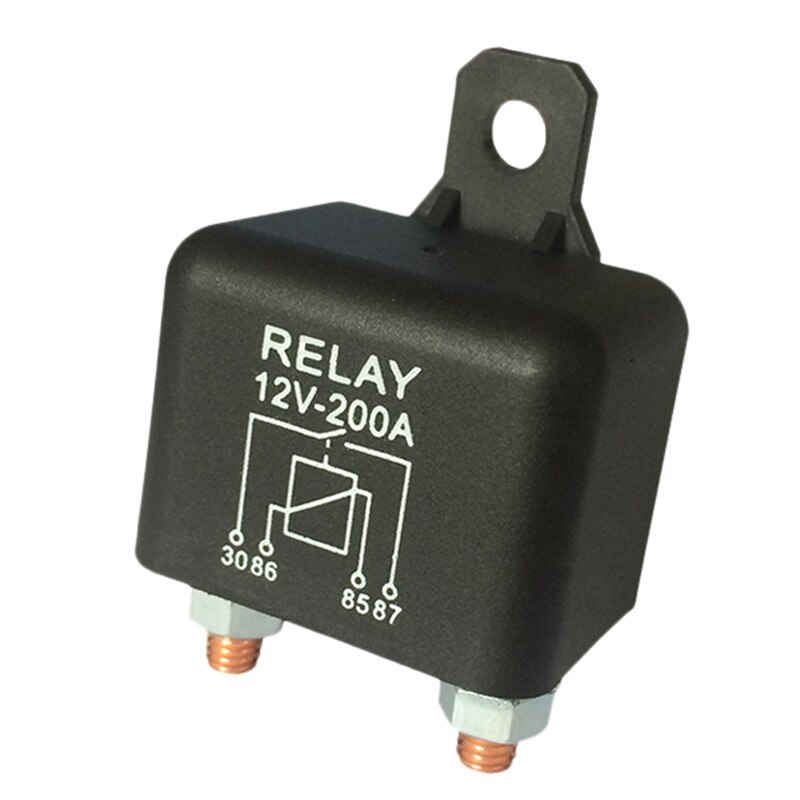 Automotive Small Shell Relay 12V4.8W Normally Open Relay Automotive Starter Relay: white
