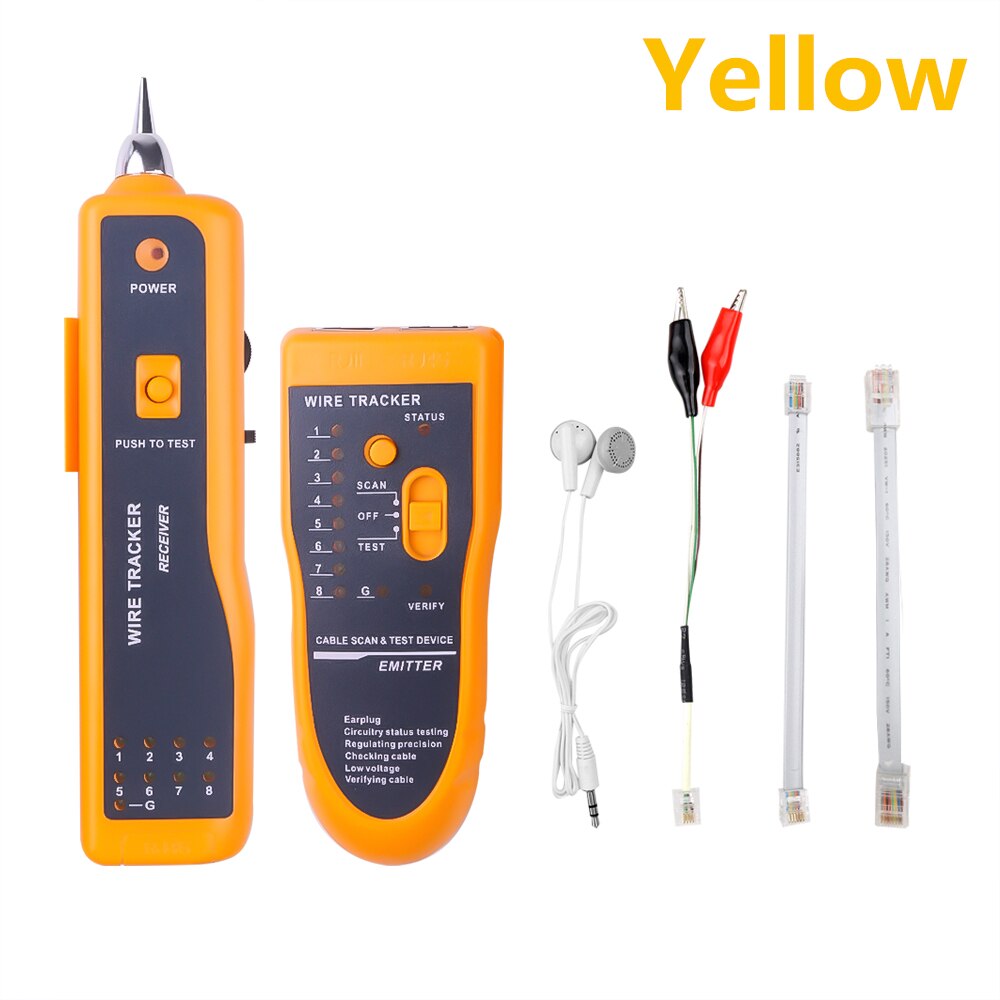 kebidumei RJ11 RJ45 Cat5 Cat6 Wire Tracker Diagnose Tone Finder Telephone Wire Cable Tester TracKer Detector Networking Tools