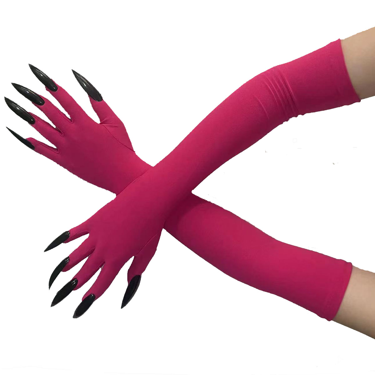 Coole Halloween Handschoenen Ghost Claw Dress Up Handschoenen Mode Rode Handschoenen Lange Nagels Cosplay Halloween Grappige Handschoenen C068