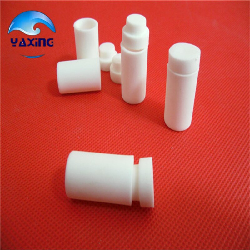 Mit deckel dia14x45mm 5ml 99.5% alumina tiegel zylindrischen korund tiegel/Zylindrischen keramik refractorye tiegel