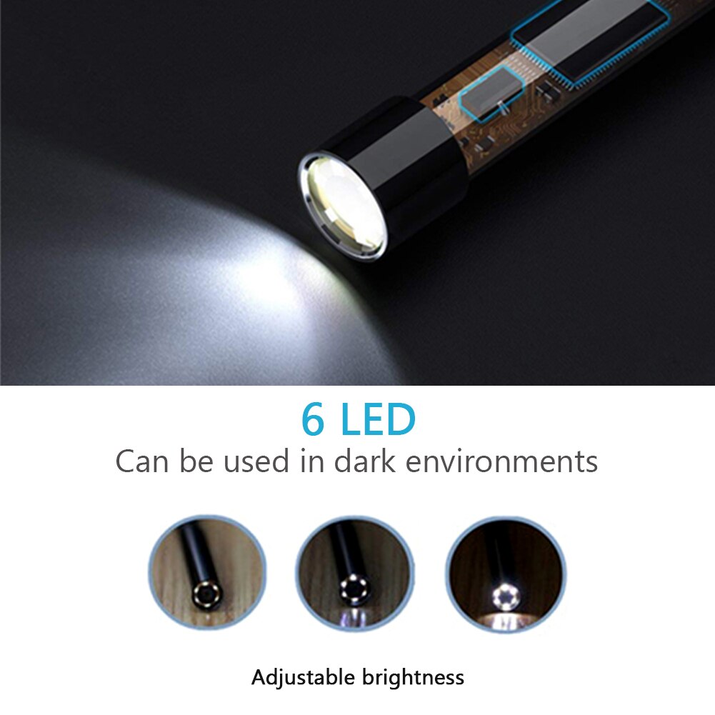 15m 8.5mm WIFI endoskop boroskop z kamerą bezprzewodowy uniwersalny przenośny wielofunkcyjny elastyczny telefon komórkowy wodoodporny IP67