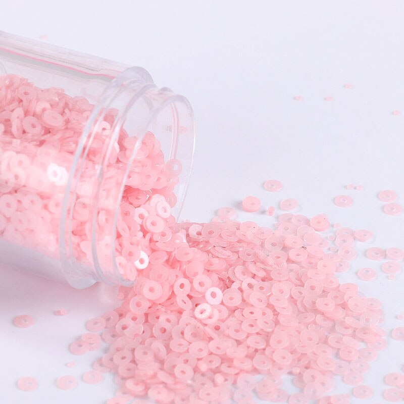 4000 stuks/partij 2mm matten pailletten platte ronde losse pailletten pailletten naaien bruiloft knutselen, nagelverzorging, nachtclubjurk accessoire: Mat donkerroze