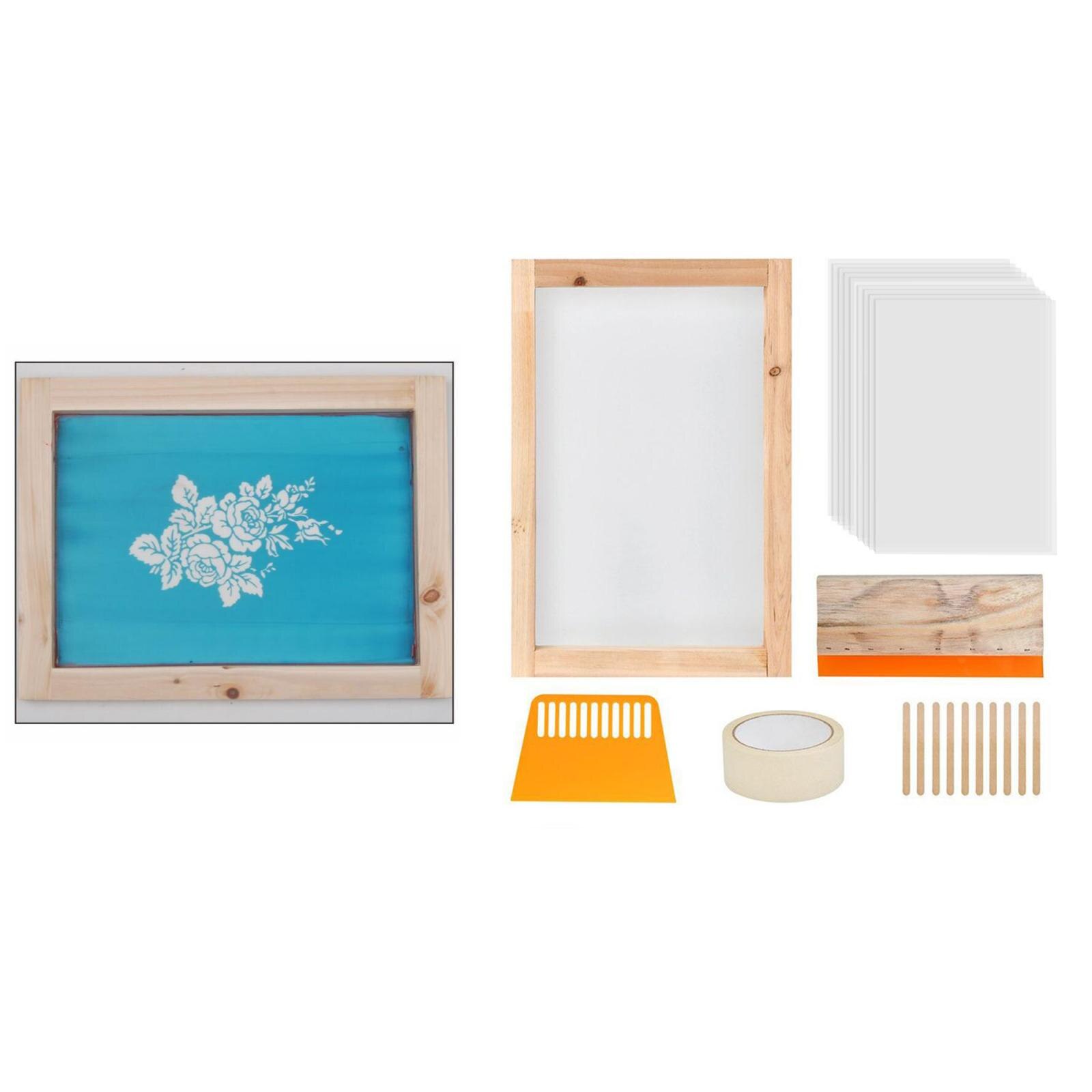 24Pc Screen Printing Starter Kit for T-shirt & More Arts Crafts Project