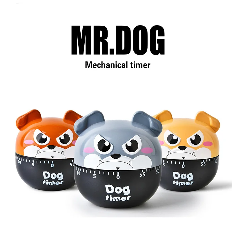 Cartoon Dog Mechanical Timer Kitchen Device Gadget Sets Egg Boiling Cooking Countdown Temporizador Cocina Minuteur Cuisine