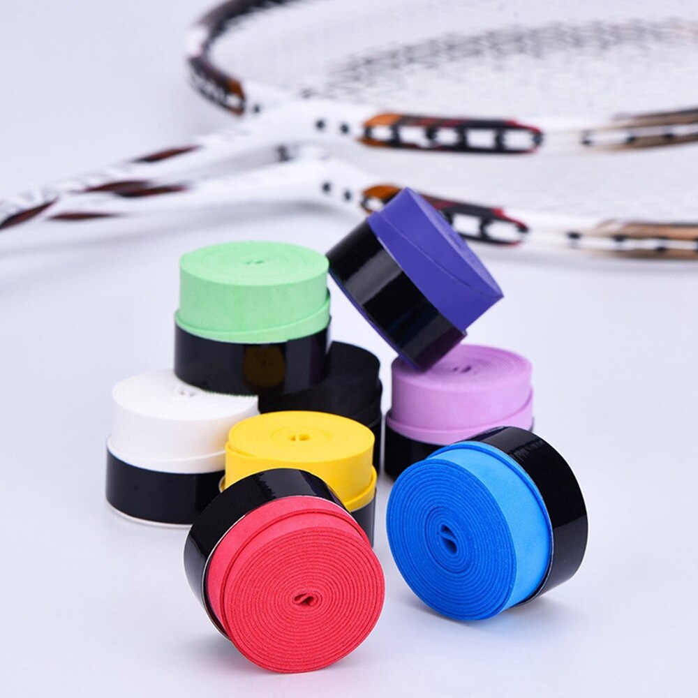 1/2 sztuk suche rakieta tenisowa Grip antypoślizgowe pot absorbowane okłady krany Badminton uchwyty rakieta wibracja Overgrip Sweatband sport
