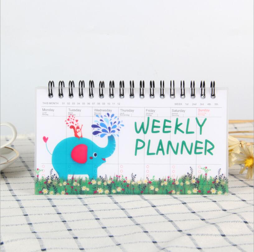 Leuke Notebook Draagbare Agenda A6 Dagboek Journal Wekelijkse Maandelijkse Planner Schoolbenodigdheden Stationair Organizer Schema: A