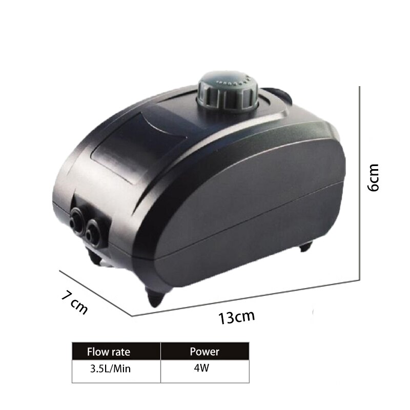 Air Bubble Lamp 51CM Colorful RGB SMD Aquarium Waterproof Fish Tank Submersible Light With Remote Controler: High Rate Air Pump