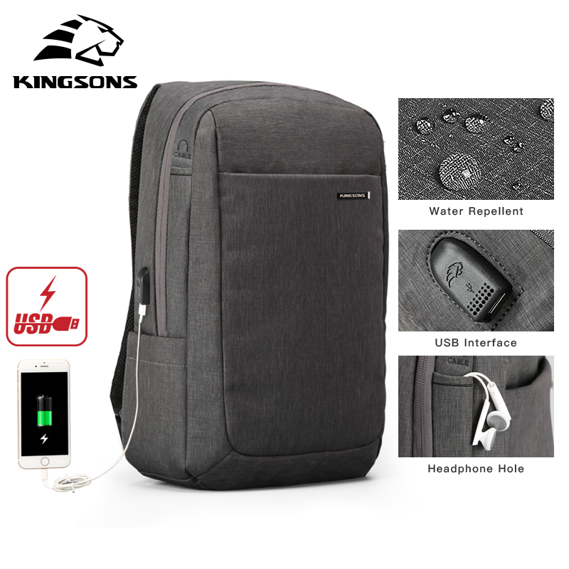 Kingsons Shockproof Air Cell Cushioning Bag Laptop Tablet Backpack Male & Female Overnighter Waterproof Anti-theft Mochila