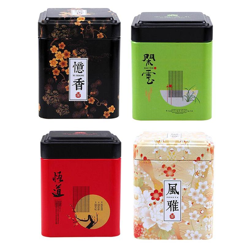 1PC Jahrgang Caddie Pastoralen Süssigkeit Zinn Mini Eisen Lagerung Boxen Versiegelt Kaffee Pulver Dosen Blätter Container Metall Veranstalter