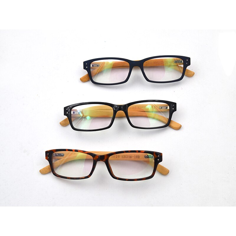 Vintage Bamboo Wooden Legs Rivets transparent glasses Women Men Myopia Presbyopia Optical Prescription Glasses Frame L3
