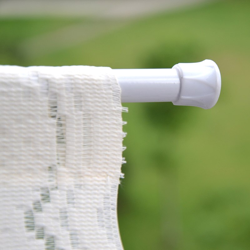 Adjustable Curtain Rod Metal Spring Loaded Bathroom Bar Shower Extendable Telescopic Poles Rail Hanger Rods B99