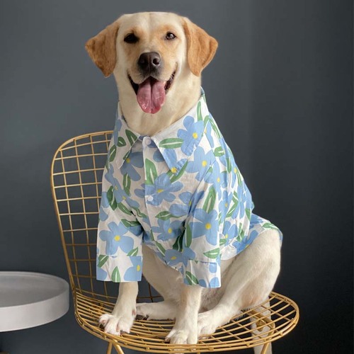 Floral Print Dog Shirts Cool Outfit For Dogs 9 Sizes Available Now: 10  Chest 86cm