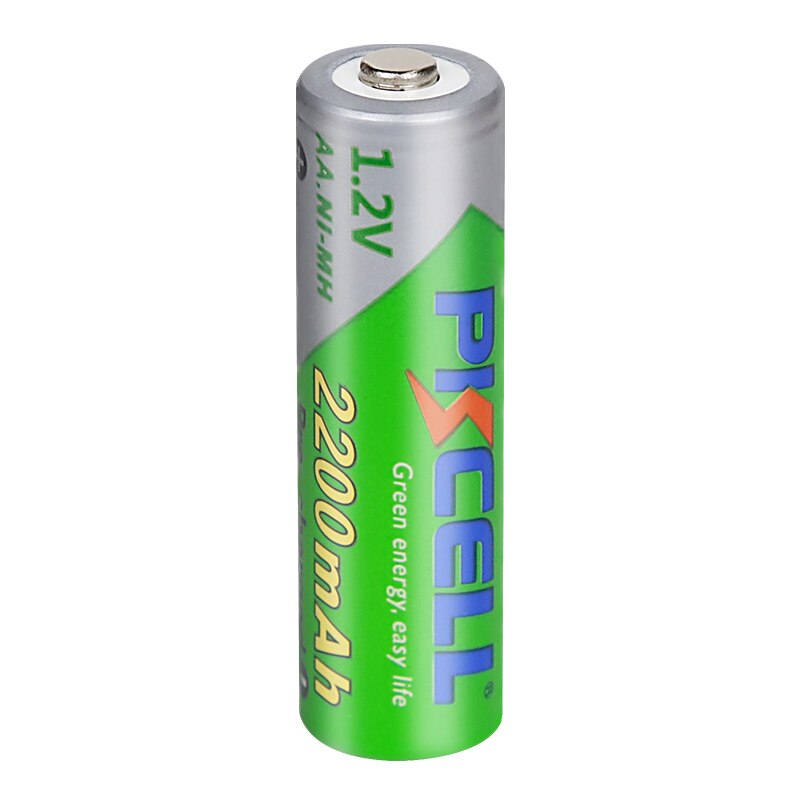 2/4 pces pkcell 1.2v 2200mah aa bateria recarregável nimh aa baixa auto descarga bateria lsd baterias pré-carregadas para brinquedos da câmera