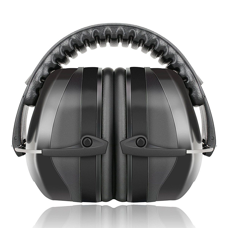 Vouwen Oor Verdedigers SNR 35dB Protectors Hoofd gemonteerde Noise-proof Geluidsisolatie Oorbeschermers Gehoor Veiligheid Adult Voor Schieten: Black