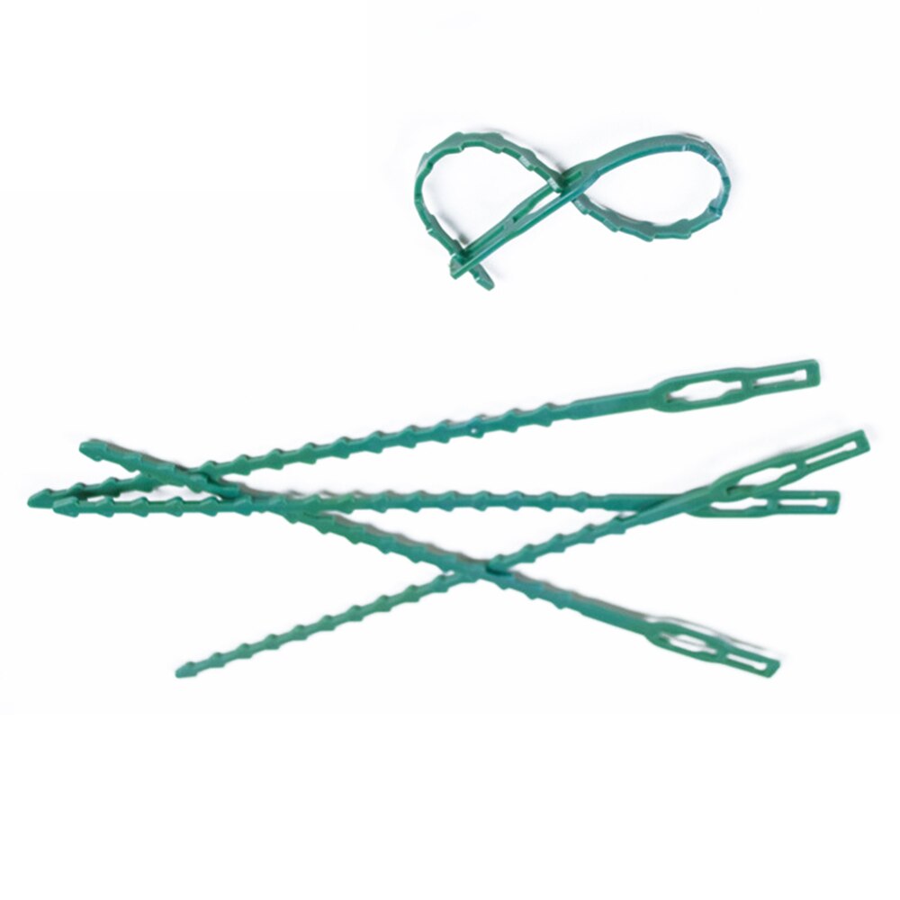 50Pcs Adjustable Garden Cable Ties Reusable Plant Support Shrubs Fastener Tree Locking Cable Ties Zip Garden Ties