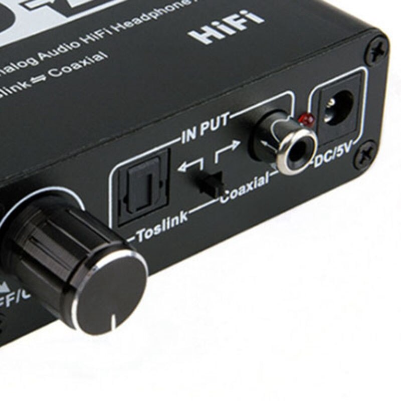 DAC Coaxial Bi-Directional Switch RCA 3.5mm Jack Digital to Analog Audio Adapter Converter
