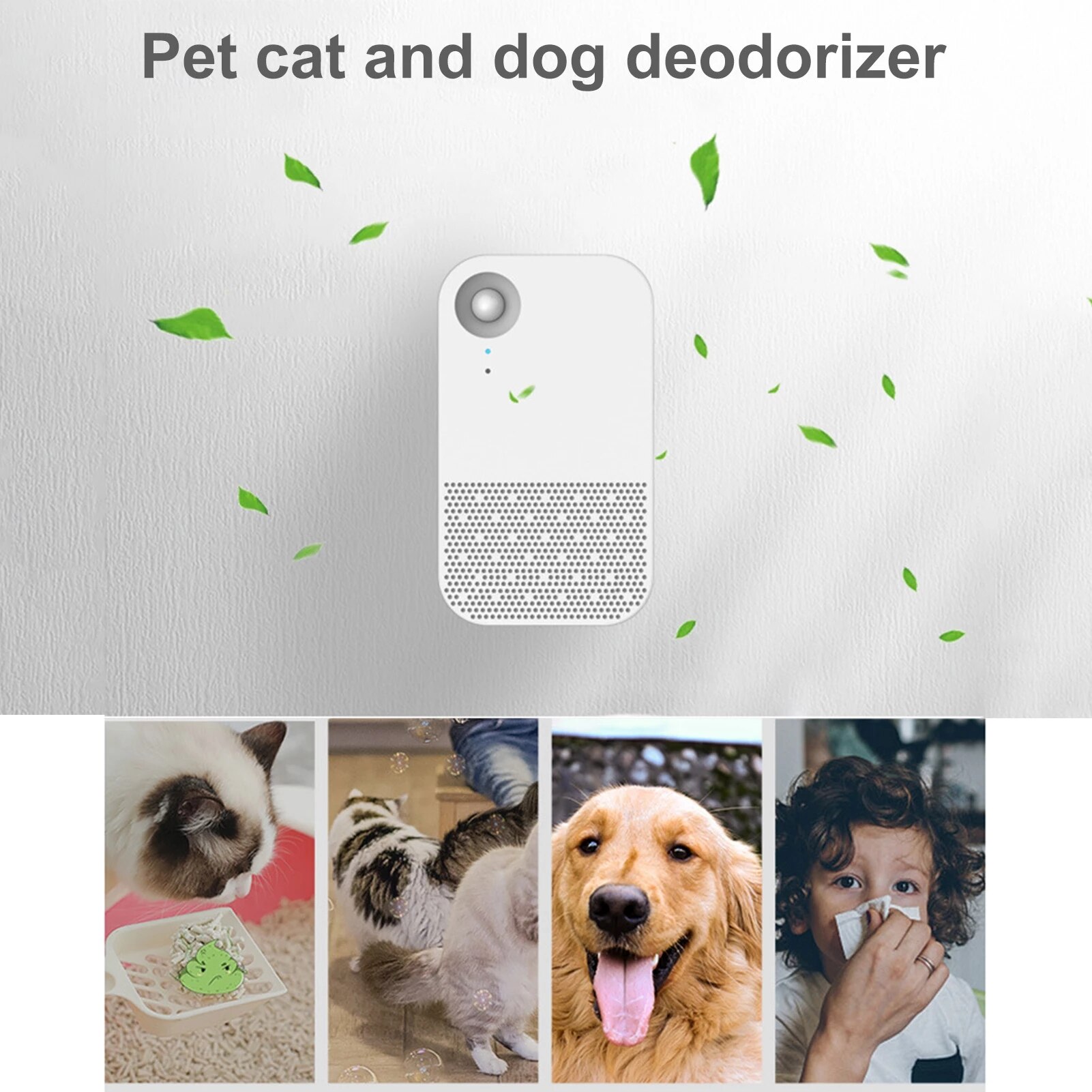 Pet Odor Eliminator Smoke Odor Mini Smoke Eater Room Deodorizer For Home Toilet Office Vehicle Cigarette Smell Remover