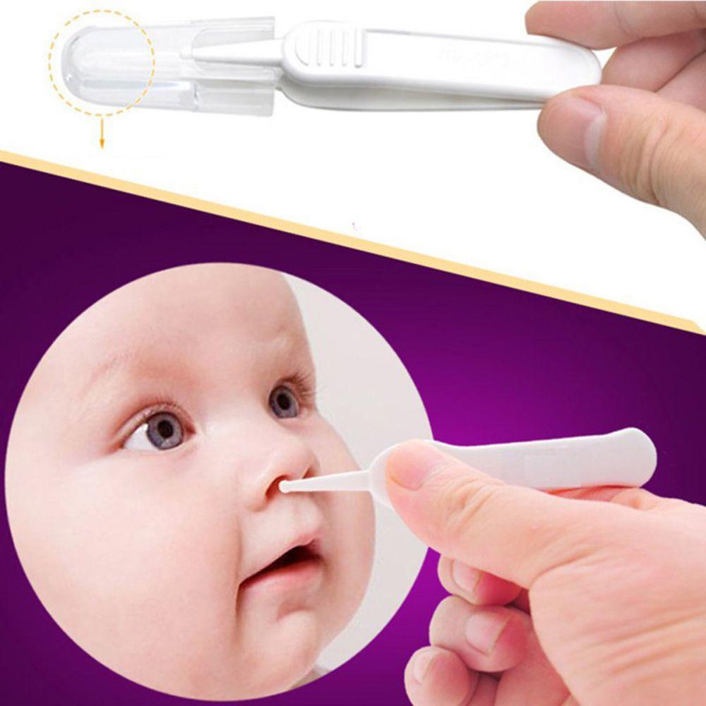 1Pc Baby Veiligheid Pincet Plastic Pincet Oor Neus Schoon Neus Oren Vuile Baby Care
