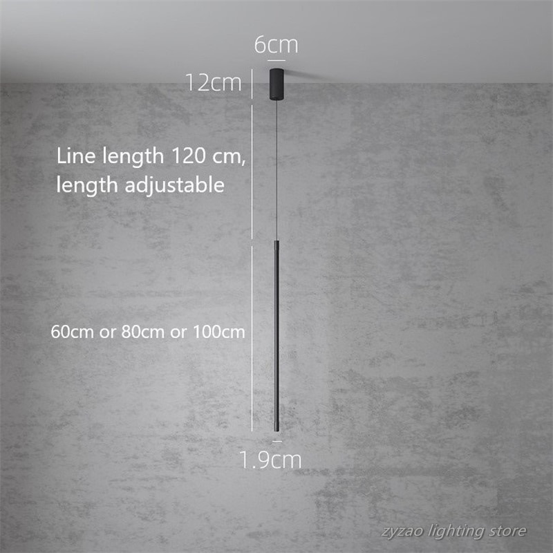Minimalistisk soveværelse sengelampe moderne stue tv væg led pendel geometri linje strip hængende lysarmaturer