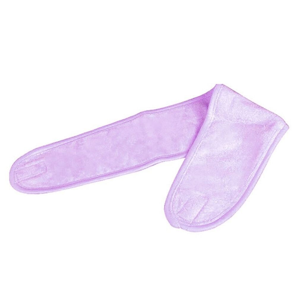 Diademas de ducha para Spa para mujeres y niñas, turbante facial con lazo de lavado, bandas elásticas para el pelo, accesorios para el cabello de lana Coral, novedad de: purple