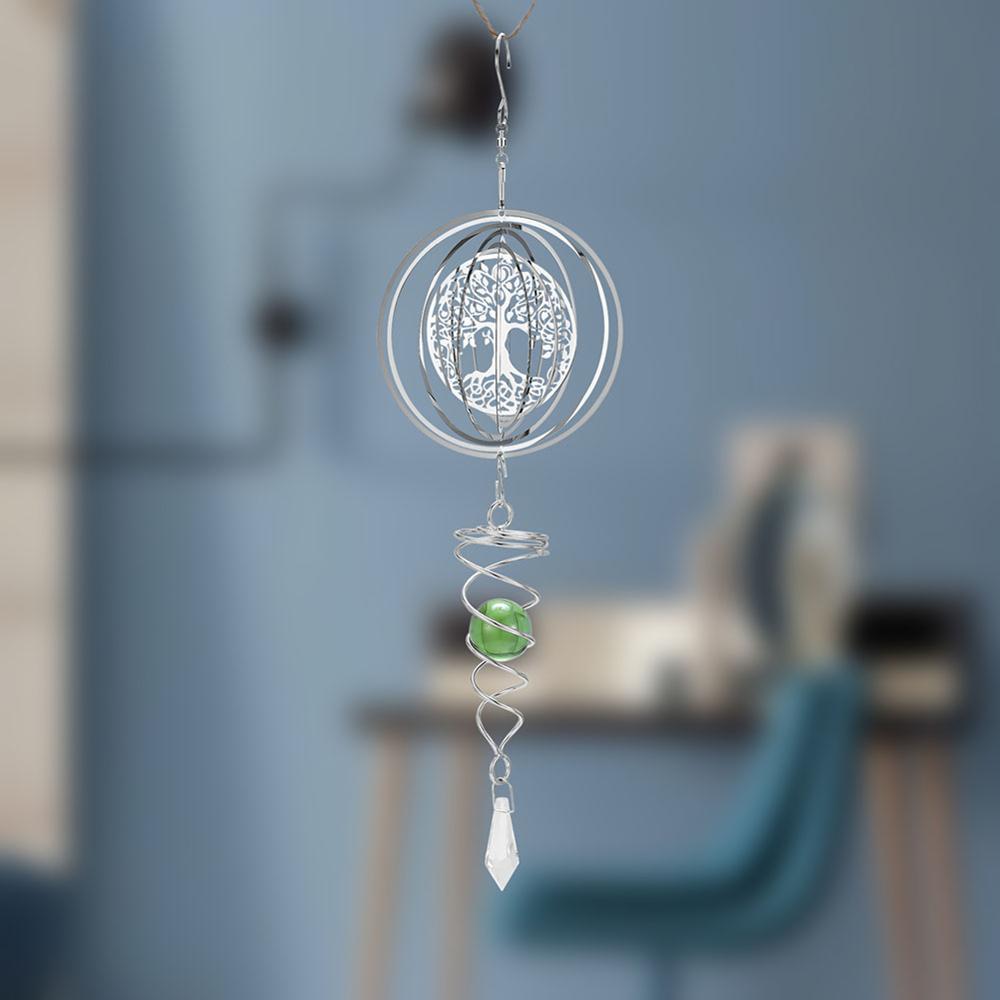 Wind Glockenspiel Nette Wind Glockenspiel Metall Musik Spirale Kristall Ball Wind Für drinnen Und draussen Heimat Oder Einkaufen nordisch Dekoration fenster