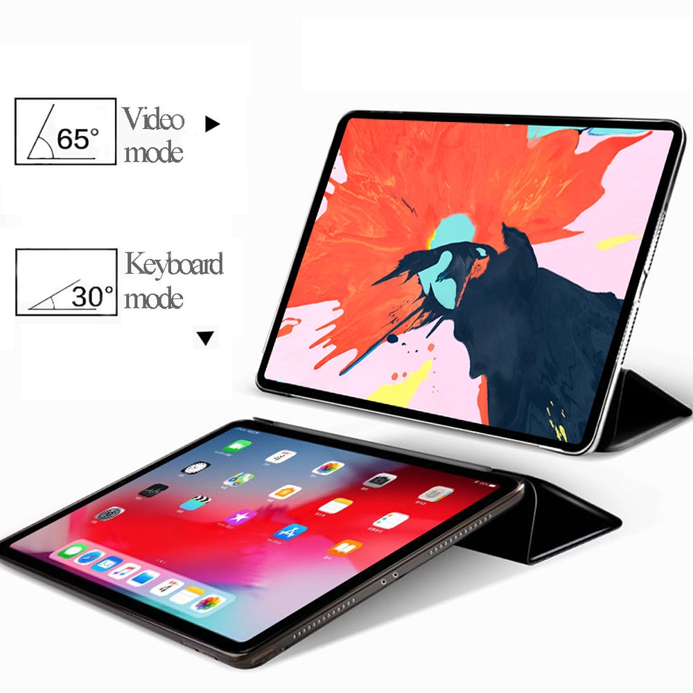 For iPad Pro 11-in Release Case Ultra Slim PU Leather Trifold Stand Cover For iPad Pro 11 Smart magnetic Auto / Sleep
