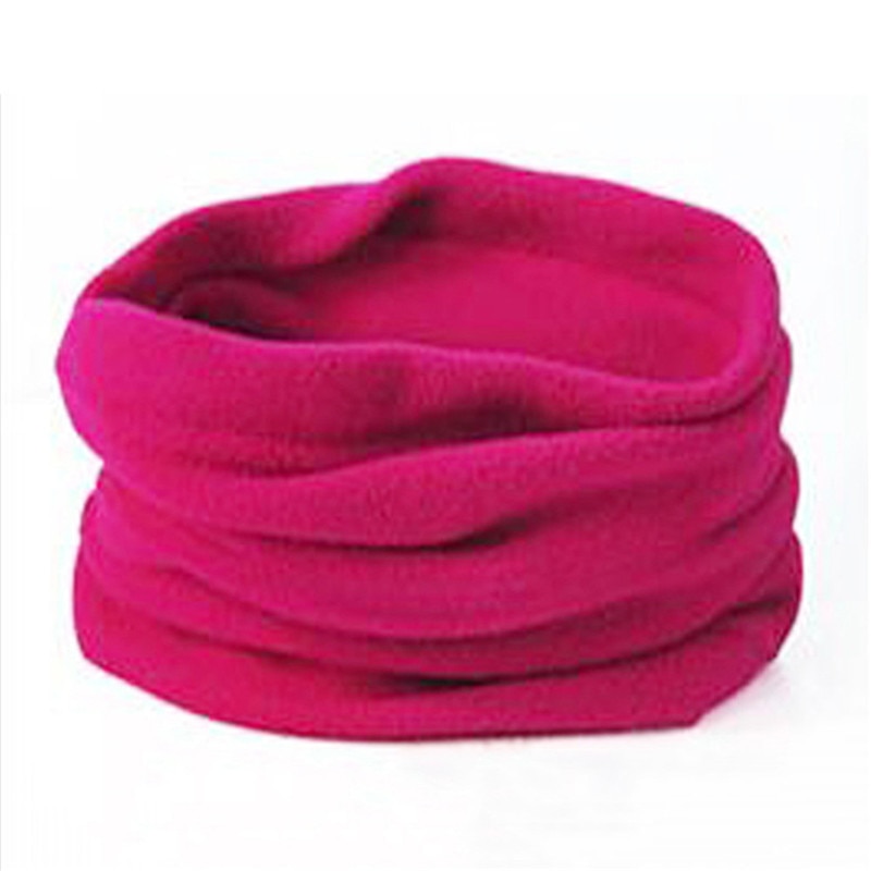 Udendørs ridning fleece halstørklæde pullover hals gamacher multifunktionel vinter hovedbeklædning varm holder maske hat til mænd og kvinder: Lyserød