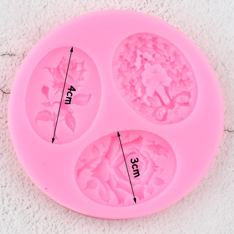 Rose Flower Silicone Molds Sugarcraft Wedding Cupcake Topper Fondant Cake Decorating Tools Candy Clay Chocolate Gumpaste Moulds